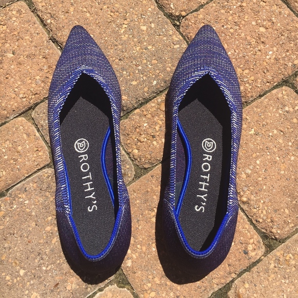 rothy's bright blue birdseye